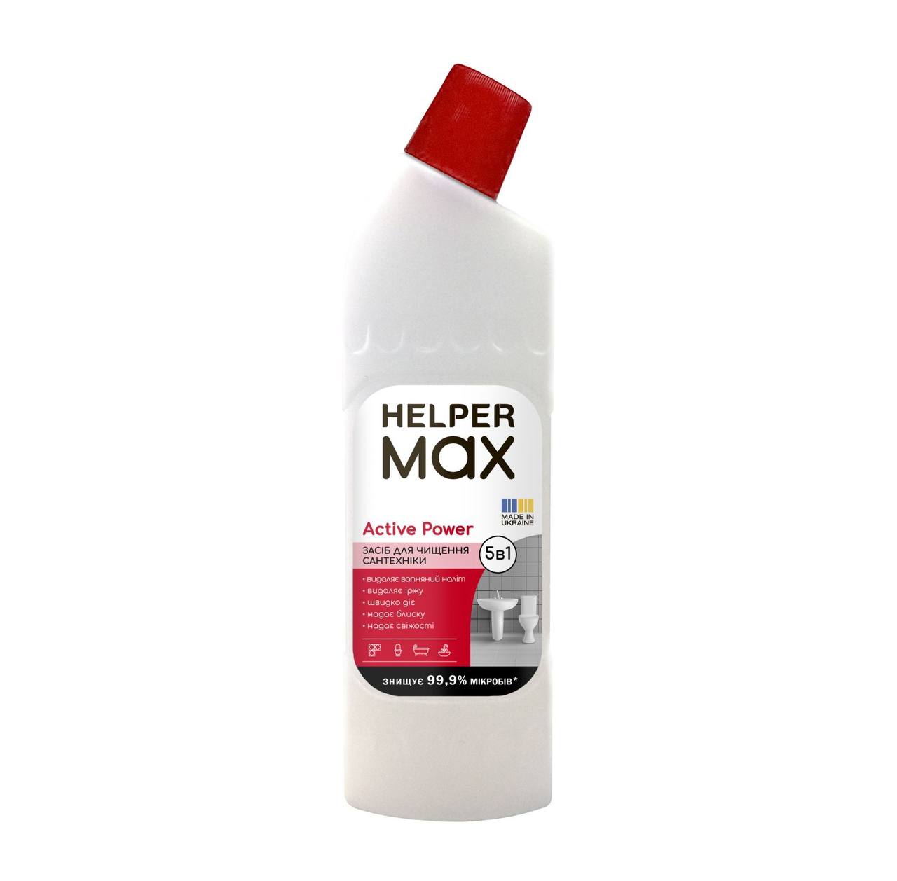 Засіб для чищення сантехніки Helper Max Active Power, 1 л